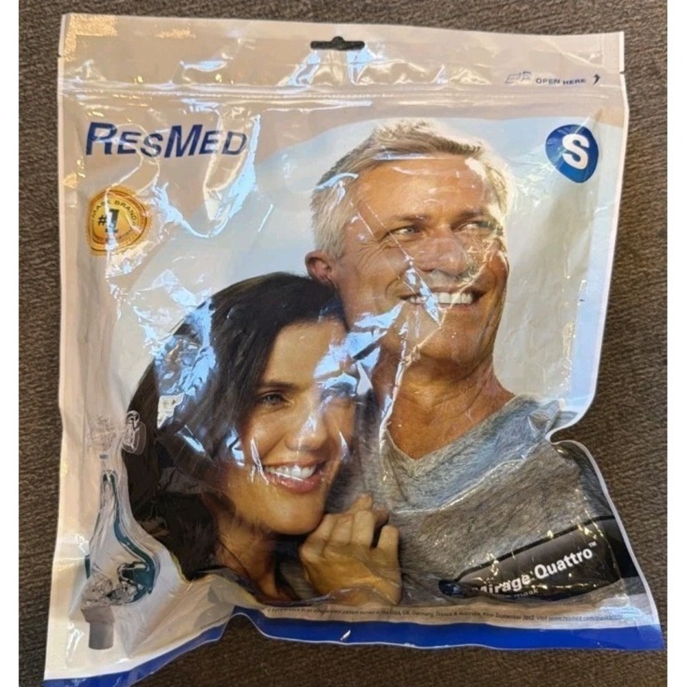 Mirage Quattro ResMed 61201 Size Small- New Sealed Package